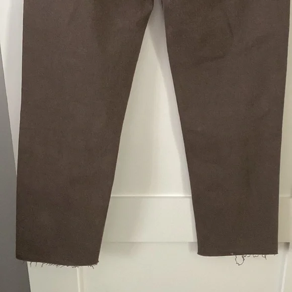 RE/DONE 70s Ultra High Rise Stove Pipe Jeans | Chocolate (30) NWT - Picture 9 of 9